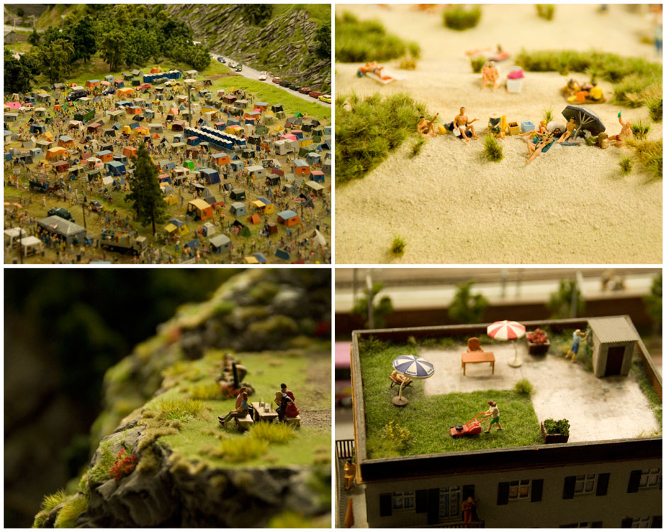 Detailaufnahmen im Miniaturwunderland Hamburg