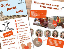 Screendesign »Infografik Gusti-Leder«